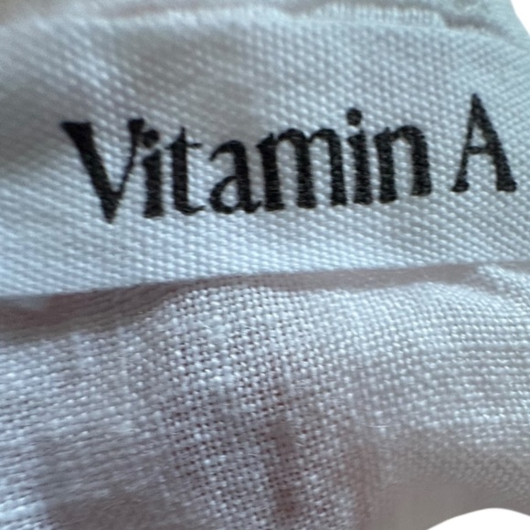 🤍 Vitamin A Nola Mini Dress White EcoLinen - size XS - Picture 5 of 5